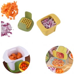 Cortador Picador Fatiador de Legumes Frutas em Cubos Manual Cozinha Fatiador - 5