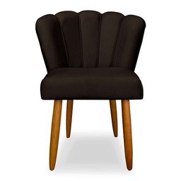 Cadeira de Jantar Pétala Estofada Pés Palito Suede - 2