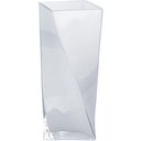 Ver imagem 1 de Vaso Decorativo Enfeite Casa Vidro 28x11x11cm Branco