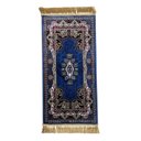 Ver imagem 1 de Tapete Persa Royal Azul 50x100cm Fio Acetinado - Ideal para Quarto e Sala