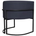 Ver imagem 5 de Kit 2 Poltronas Luna Decorativa Suede Cores Base Ferro Preto