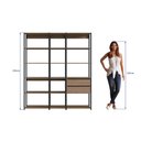 Ver imagem 4 de Kit Estante para Sala com 2 Gavetas e 14 Nichos 1,60 M Cor:preto com Montana
