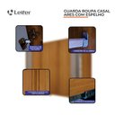 Ver imagem 5 de Guarda Roupa Casal Ares 6 Portas com Espelho Cinamomo com Cômoda San Marino 8 Gavetas Cinamomo – Lei
