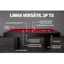 Ver imagem 6 de Mesa de Sinuca e Jantar com 2 Bancos - 1,91x1,04 - Vermelho