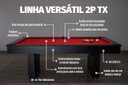 Ver imagem 6 de Mesa de Sinuca e Jantar com 2 Bancos - 1,91x1,04 - Vermelho