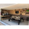 Mesa de Sinuca e Jantar com 2 Bancos - 1,91x1,04 - Vermelho - 4