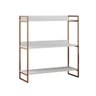 Kit Industrial Estante Guaecá 180x95 e Aparador Industrial 3 Prateleiras Córdoba 100x95 Cobre/branco - 3