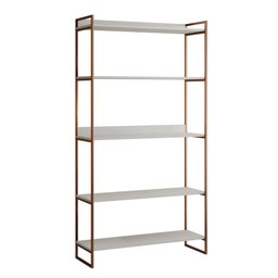 Kit Industrial Estante Guaecá 180x95 e Aparador Industrial 3 Prateleiras Córdoba 100x95 Cobre/branco - 2