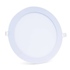 Plafon Led Slim 18w Redondo Embutir 6500k Branco Frio Bivolt - Unidade