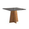 Mesa de Jantar 4 Lugares Quadrada Tampo de Mdp sem Vidro Bariloche - 1