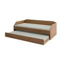 Ver imagem 5 de Bicama Solteiro Reforçada com Cama Auxiliar em Mdf Alto Padrão Duo Amendoa