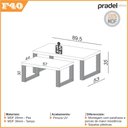 Ver imagem 3 de Conjunto com 02 Mesas de Centro Estilo Industrial 100% Mdf F40 Pradel Móveis-freijó/preto Fosco