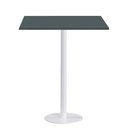 Ver imagem 1 de Mesa Pisa Beta Bistrô Fratini 107,50cm (a) Disco Redondo Branco Tampo Mdp Quadrado Noce Nat 80cm (l