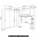 Ver imagem 3 de Guarda Roupa Casal Modulado Cp06 Delphi Avelã/cinnamon L01 - Mpozenato