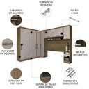 Ver imagem 2 de Guarda Roupa Casal Modulado Cp06 Delphi Avelã/cinnamon L01 - Mpozenato