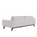 Ver imagem 5 de Sofá Clean 3 Lugares 210cm Bouclé Cinza - Sallar Home