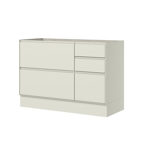Balcão Pia 01 Porta 04 Gavetas C655 Fineze Areia Hp - Henn