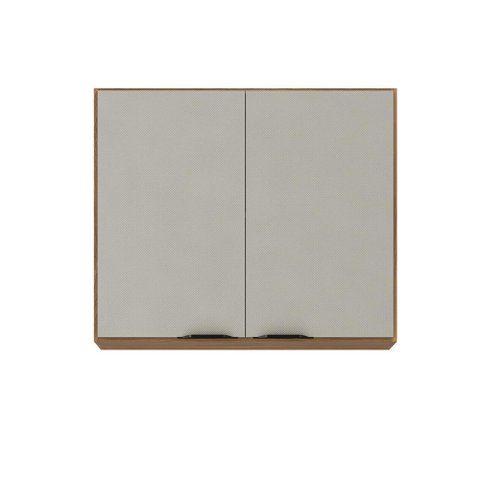 Armário de Cozinha Aéreo 02 Portas 80cm Firenze Amêndola Nude Prime Tx Demóbile