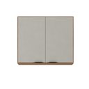 Ver imagem 1 de Armário de Cozinha Aéreo 02 Portas 80cm Firenze Amêndola Nude Prime Tx Demóbile