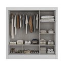 Ver imagem 4 de Guarda-Roupa Casal 3 Portas Correr com Espelho Real Yescasa Branco