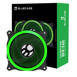 Fan Cooler 120mm 1.300 Rpm 12v Led Verde Conector 4 Pinos - 1