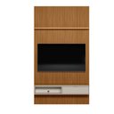 Ver mais imagens de Painel Ripado Modular 141 X 250cm com 1 Nicho e Prateleira 1.4 Linea Brasil - Nature/off White