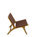 Ver imagem 2 de Poltrona Em Madeira Encosto E Assento Em Couríssimo