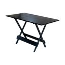 Ver imagem 2 de Conjunto Mesa de Madeira Dobrável 120x70 Preto 8 Cadeiras