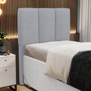 Ver imagem 2 de Cabeceira Cama Box Solteiro 90cm Pérola W01 Linho Cinza - Mpozenato
