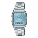 Ver imagem 1 de Relógio Casio Masculino Ref: Aq-230a-2a1mqy Anadigi Prateado