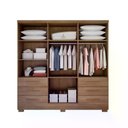 Ver imagem 2 de Guarda Roupa Encant 6 Portas 6 Gavetas 1 Espelho Cor:cumaru