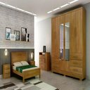 Ver imagem 4 de Guarda Roupa Encant 6 Portas 6 Gavetas 1 Espelho Cor:cumaru