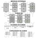 Ver imagem 3 de Conj 2 Cuba Gastronômica Em INOX GN 1/2X100 mm 5,9 Litros SB