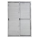 Ver imagem 1 de Porta de Alumínio de Correr 3 Folhas com Trinco Lado Esquerdo 210x120cm Brilhante Allo Esquadrias