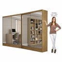 Ver imagem 3 de Closet Casal Belém 4 Portas Premium 4 Gavetas Carioca Móveis Cinamomo