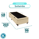 Ver imagem 4 de Cama Box Bau Solteirão Blindado Nature Perola 96x203