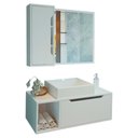 Ver imagem 1 de Conjunto 3 Peças para Banheiro Bn3600x44x45 Branco