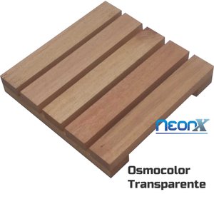 Deck de Madeira Modular 25x25 Cm Réguas 4 Cm com Pintura Neonx:osmocolor Transparente