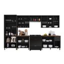 Ver imagem 3 de Armário de Cozinha Modulada Completa Fidelitá Nara 100% MDF 6 Peças 360cm 16 Portas 2 Gavetas com