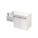 Ver imagem 1 de Gabinete Armario para Banheiro Legno 830 (somente Balcao) Branco Chess C-snow