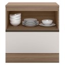 Ver imagem 5 de Balcão de Cozinha Cooktop 80cm Grace Carvalho Oak/Off White Z44 - Mpozenato