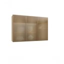 Ver imagem 1 de Armário Aéreo Domus 120cm 3 Portas MDF Correr Reflecta Bronze