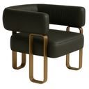 Ver imagem 7 de Poltrona Cadeira Decorativa Versátil Loy - Zahav Estofados:courino Sintético Preto