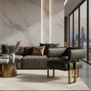 Ver imagem 3 de Poltrona Cadeira Decorativa Versátil Loy - Zahav Estofados:courino Sintético Preto