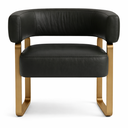 Ver imagem 6 de Poltrona Cadeira Decorativa Versátil Loy - Zahav Estofados:courino Sintético Preto