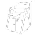 Ver imagem 6 de Mesa Retangular Tampo de Vidro Claris 120cm Ypê Off White N01 com 4 Cadeiras Nadja Linho Cru - Lyam