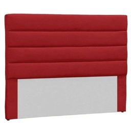 Cabeceira Casal Estofada Berlim Vermelho -M&F Decor - 1