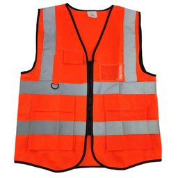 Colete Faixa Refletivo Sinalizador Blusao Fluorescente Segurança Trabalho Epi Obra Construçao - 2