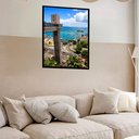 Ver imagem 2 de Quadro Decorativo Salvador Farol - 70x50cm:moldura Branca