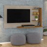 Bancada Suspensa Painel TV Libra 42 Polegadas Fendi/ Naturale - 2